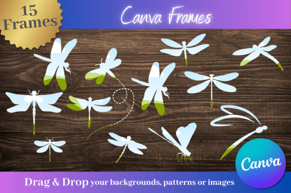 15 Custom Dragonfly Canva Frames: A Creative Toolkit