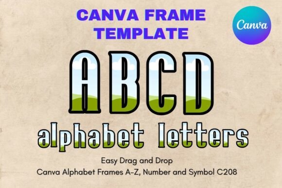 Canva Letters Frame Alphabet Template208: A Deep Dive