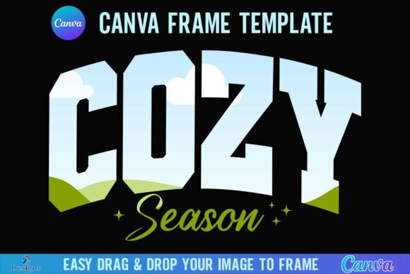 Cozy Season Canva Frame Fall Varsity: Your Autumn Design Tool