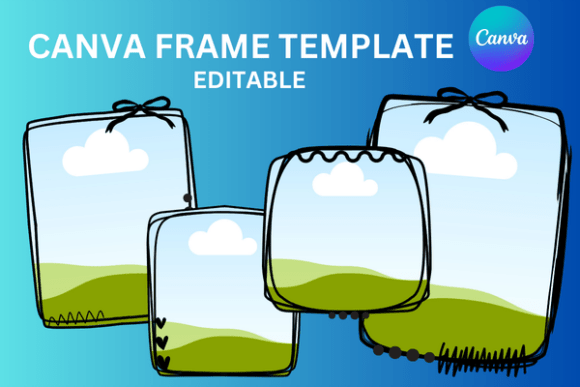 Doodle Borber Coquette Canva Frame: Whimsical Design Made Simple
