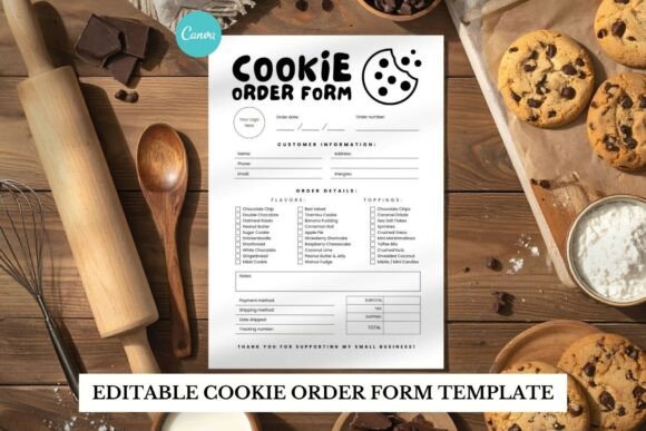 Elevate Your Bakery Business: The Minimalistic Cookie Order Form