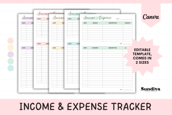 Master Your Money: The Income & Expense Tracker Sheet Canva 4 Guide