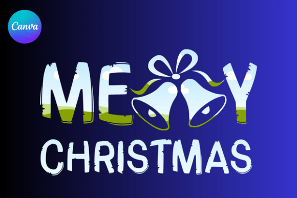 Merry Christmas Bells Canva Frame: A Festive Design Asset