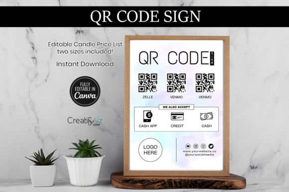 Modernize Your Shop with QR Code Sign Templates