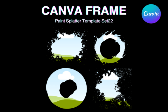 Paint Brush Brush Stroke Canva Frame_22: Digital Design Made Simple