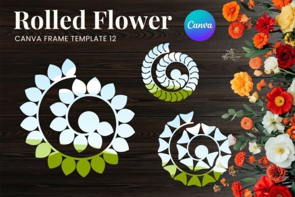 Rolled Paper Flower Canva Frame_12: A Digital Design Game-Changer
