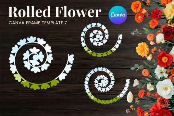 Stunning DIY Frames: The Rolled Paper Flower Canva Frame_7