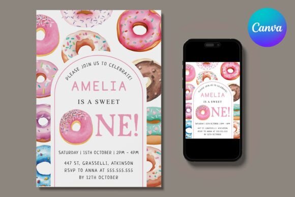 Sweet One: The Donut Birthday Invitation That Gets It Right