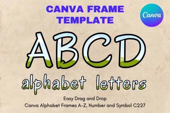 Unlocking Creative Control with Canva Letters Frame Alphabet Template227