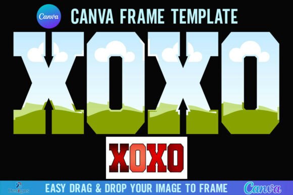 Valentine XOXO Canva Frame Varsity Heart: A Design Deep Dive